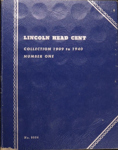 Set of 65 Lincoln Wheat Cents (1909-1940) in Whitman Folder #1-Good-AU Condition