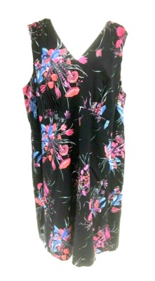 Tocca 24 Flowers and Mushroom Print Sleeveless Dress