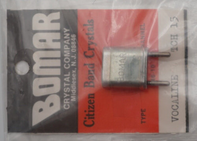 Vintage NOS Bomar Citizen Band Crystal Type Vocaline Channel TCH 15 NIP