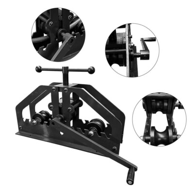 Manual Round Tube Pipe Bender Roller Bending Machine Industrial Tube Roll Bender