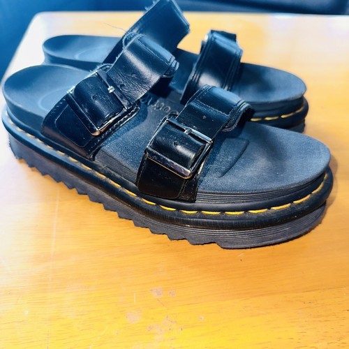 Dr. Martens Unisex Myles Leather Sandals - Black AU Size 6 UK Size 4 EU 37 VGC - Picture 5 of 13