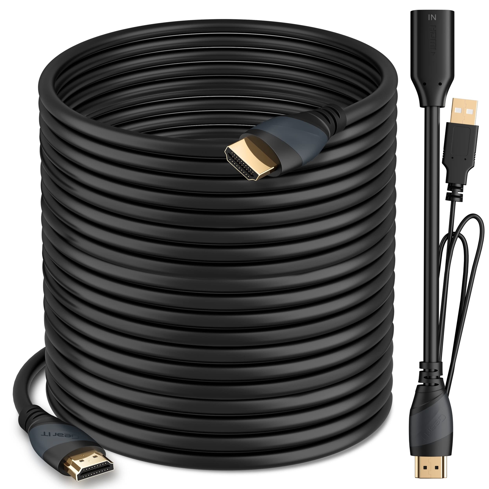 HDMI Cable 4K (100 Feet) GearIT - High Speed HDMI In-Wall CL3 Rated  HDTV- 100ft-image