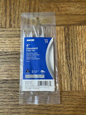 Ancor 4  Standard Cable Ties 18 Pound