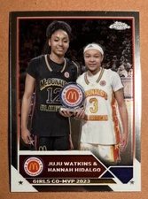2023 Topps Chrome JuJu Watkins & Hannah Hidalgo Co-MVP's RC #100 USC Trojans