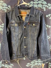 OEM Levi Boy's Blue Denim Jean Jacket 13-15 Years Youth Size XL NEW