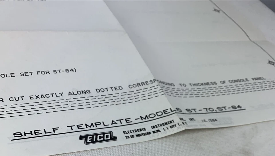 Plantilla Estante Eico St70 St84 St40 St 96 St97 Original Jo1222 Foto 2 de 4