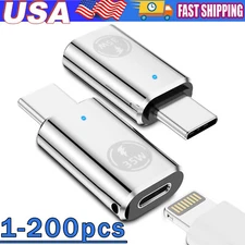 35W USB-C Male to iOS Female Adapter + lanyard For iPhone 15 Pro Max 15 Plus Lot