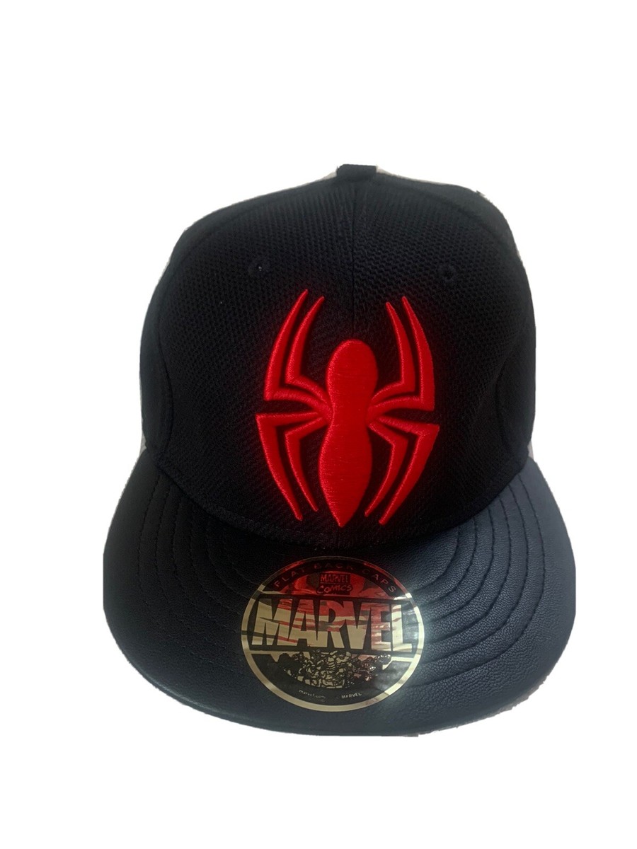 Marvel flat back caps Spiderman New Without Tag
