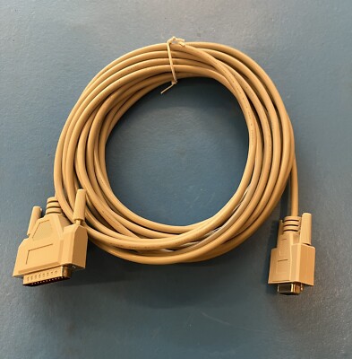 NEW C2G 03023 Male DB25 To DB9 Female Null Modem Cable, Beige 25 Ft 259MF25