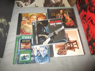 Chet Atkins 6 CD Lot ~ 2CD RCA Years, + Knopfler, + Suzy Bogguss, Almost Alone +