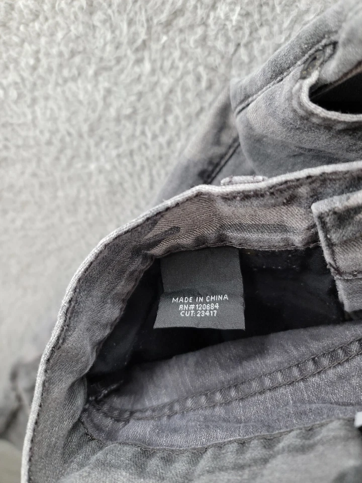 Pantalones cargo Rude XXX camuflados servicio de labios ajustados calce ajustado para hombre 28x30 grunge Y2K Foto 3 de 4