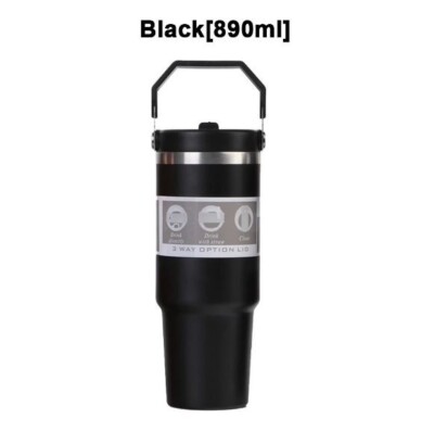 Mug 304 Stainless Steel Handheld Thermos Insulated Vacuum Tumbler Hot or Cold 