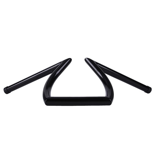 1 Inch Drag Z-Bar Handlebar For Harley - 8-10.5 Inch Rise, Chrome/Black, Universal Fit