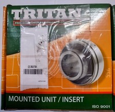 Tritan UCF210-30MM Flange Bearing, 4-Bolt Cast Iron Mounted.