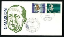 Italy Republic: Guglielmo Marconi - FDC Venetia 1974