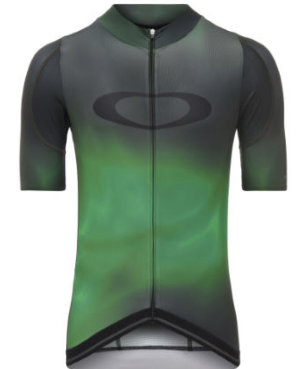 【新品】オークリーAERO JERSEY New Oakley Aero Race Fit Cycling Jersey Mens Size S Laser