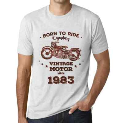 ULTRABASIC Herren T-Shirt geboren, um einen legendären Motor seit 1983 zu fahren Born