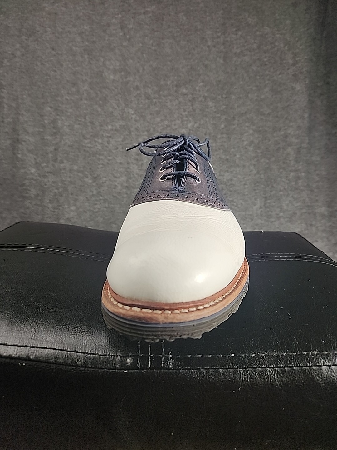 Allen Edmonds Golf Shoes Mens 13 Jack Nicklaus Signature White Blue