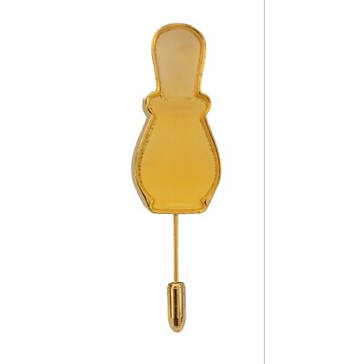 Decleor Gold Tone Lucite Parfum Bottle Stick Pin Signed, K433