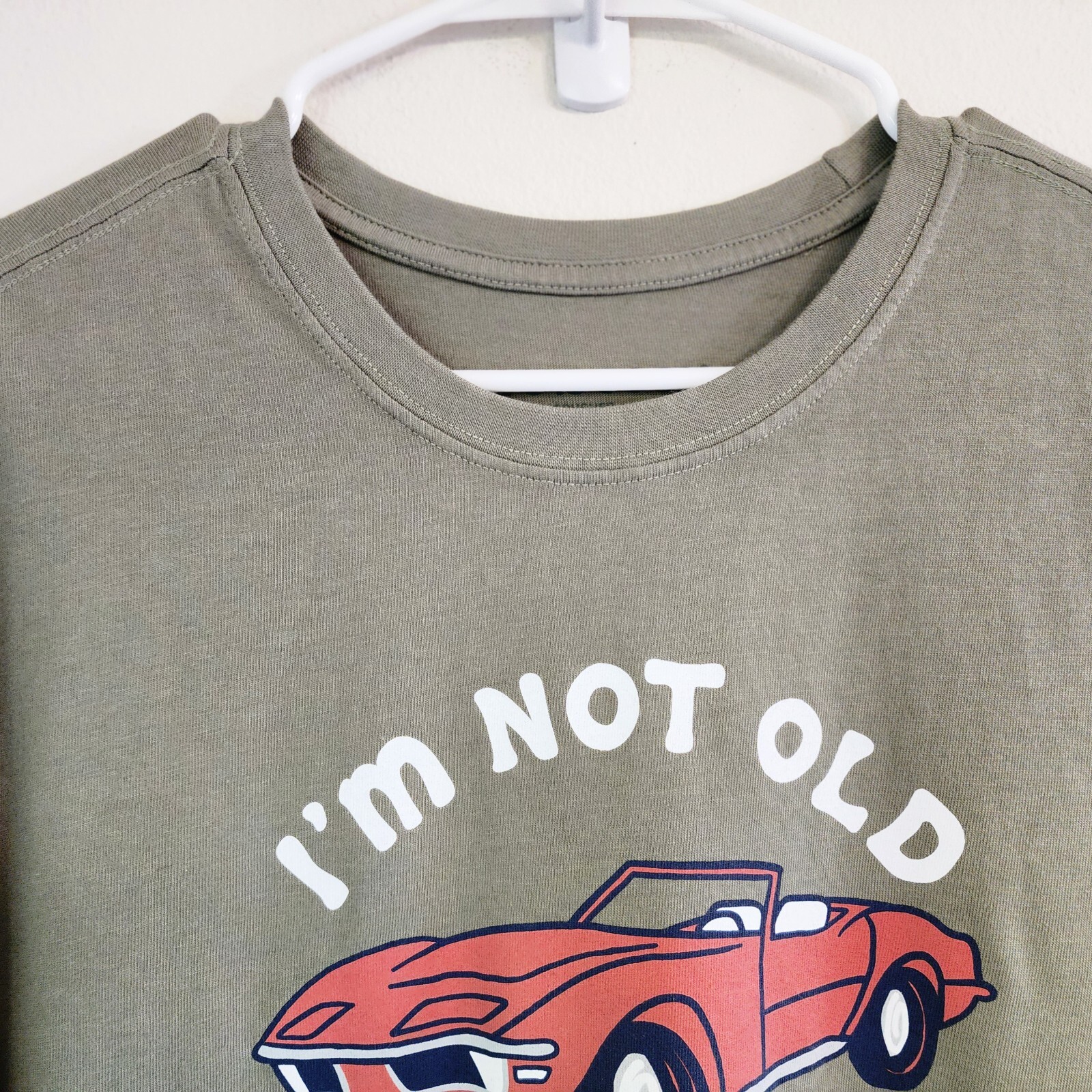 Life Is Good Men T-Shirt Iam Not Old I'm Classic Green Sz M 100percent Cotton image 4