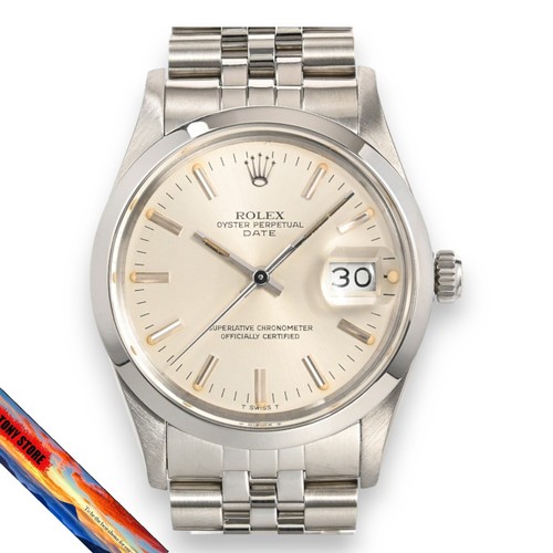 Rolex Oyster Perpetual Date 15000 Silver Men's Watch A Grade