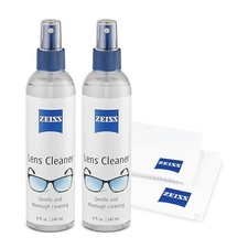 ZEISS Lens Care Pack 2x 8oz Streak-Free Lens Spray and Microfiber Cloths