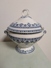 Schöne Villeroy & Boch Wallerfangen Jugendstil Terrine Schüssel Suppenterrine