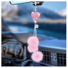 Bling Car Hanging Ornament Bling Car Mirror Hanging Accessories For Women