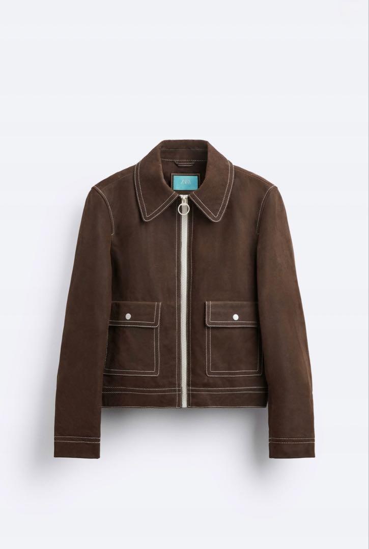 Zara Harry Lambert Leather Jacket S | eBay