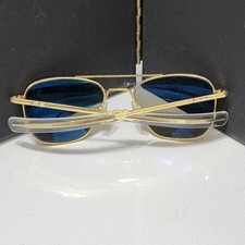 Randolph Engineering RE Aviator AF 52-20 Gold Frame Sunglasses Green Lens