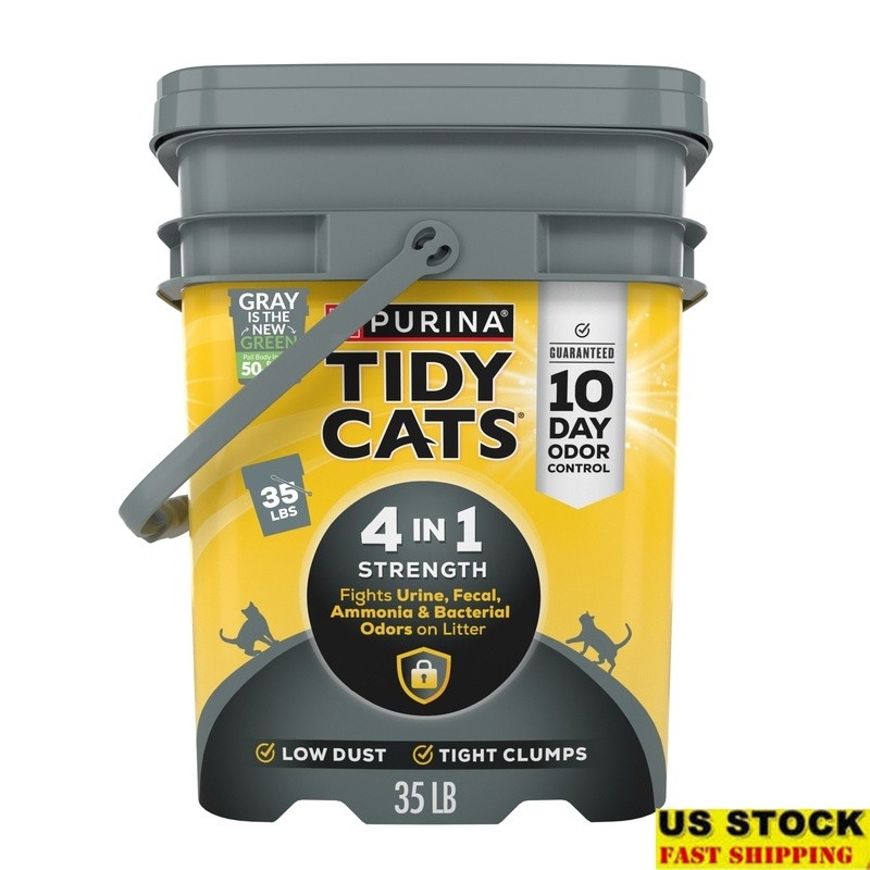 Clumping Cat Litter Low Dust Odor Control 10 Day Deodorizing Floral Scent 35 lb