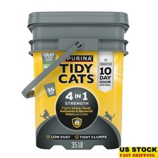 Clumping Cat Litter Low Dust Odor Control 10 Day Deodorizing Floral Scent 35 lb