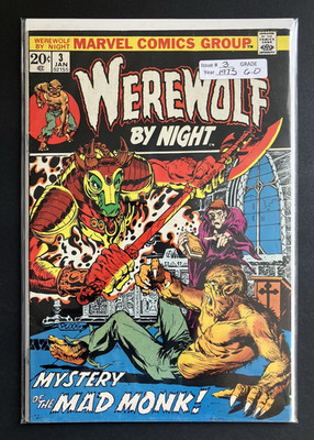 Werewolf By Night 3 FN 6.0 NICE COPY! 1973 Marvel Horror Comics