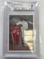 LeBron James 2003-04 Topps #221 Rookie RC BGS 9 w/3 - 9.5 Becektt subs
