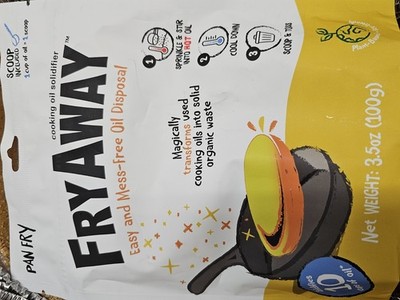 Fry Away Oil Solidifier Disposal Mess-Free *Scoop Included* 
