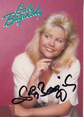 Autogramm - Gaby Baginsky