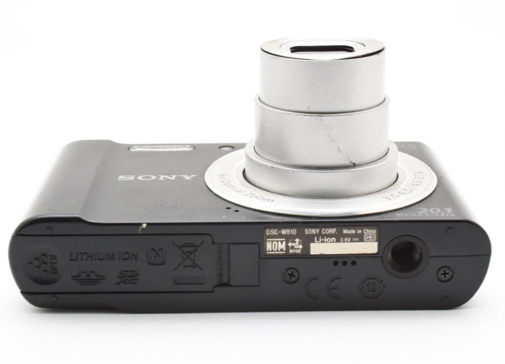 Sony Cyber-shot DSC-W810 Black 20.1MP 6x Zoom Digital Camera
