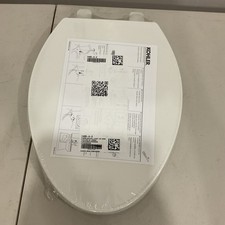 Kohler Border Elongated ReadyLatch Quiet-Close Toilet Seat White K-24495-A-0