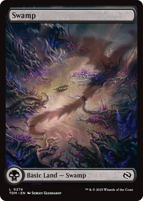 MTG - Swamp - Tarkir: Dragonstorm - NM - EN - Foil