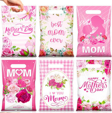 60 Pcs Floral Mother's Day Gift Bags with Handles for Treats and Favors