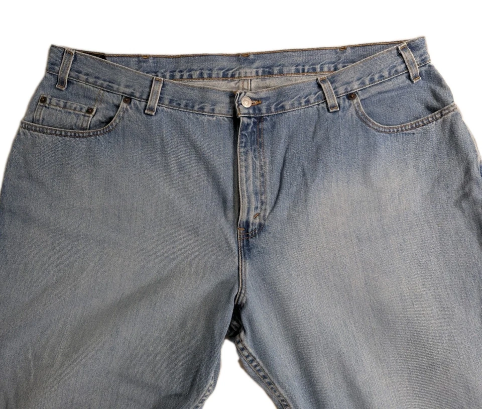 Levi's 577 Jeans Womens Sz24M(44x 31) Stove Pipe Loose Fit Medium Wash Denim Vtg - Image 4 of 4