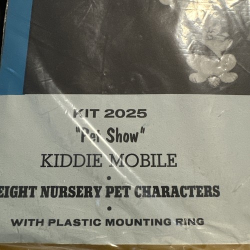Vintage Bucilla Pet Show Kiddie Mobile Nursery Pet Characters Kit 2025 - Picture 3 of 10
