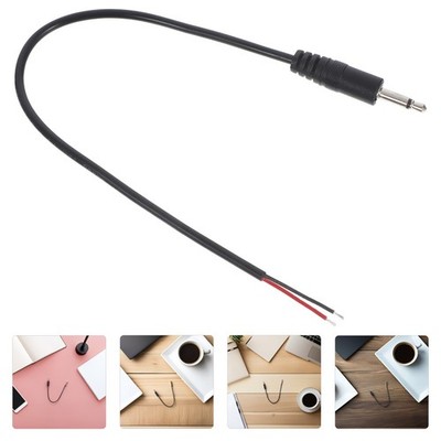 10Pcs Reusable 3.5mm Plug Jack Connector Audio Cable for Speaker Use