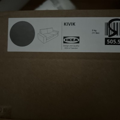 Ikea KIVIK Loveseat COVER ONLY, tallmyra White 505.576.85