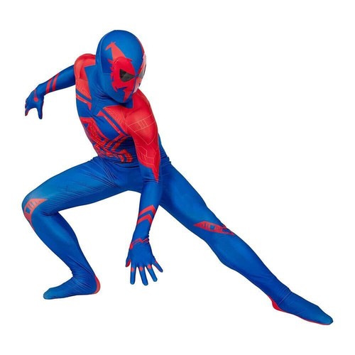 Cosplay Spiderman Across the Spider-Verse Superhero 2099 Kids Adult Jumpsuit - Picture 3 of 9