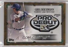 2018 Topps Pro Debut Gold 1/50 Greg Deichmann #DD-GD Patch i6j