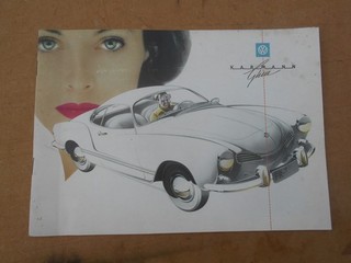 ANCIEN CATALOGUE PUBLICITAIRE VW KARMANN GHIA