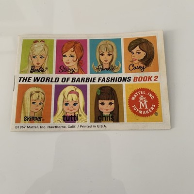 The World Of Barbie Fashions Book 2; 1967 Mattel Booklet