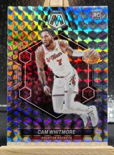 CAM WHITMORE RC 2023-24 Panini Mosaic #217 MOSAIC PRIZM ROOKIE CARD Rockets 🚀 