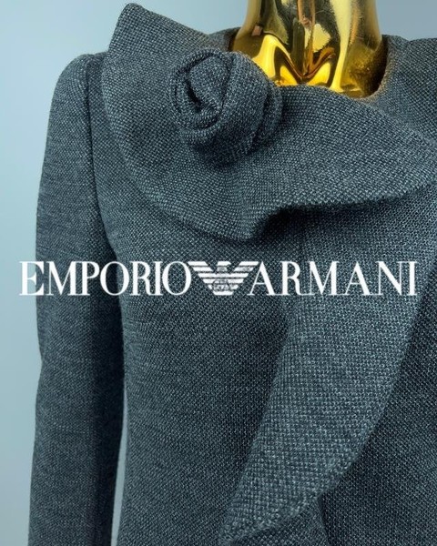 Damen Emporio Armani Mantel Grau 36 / S / 44